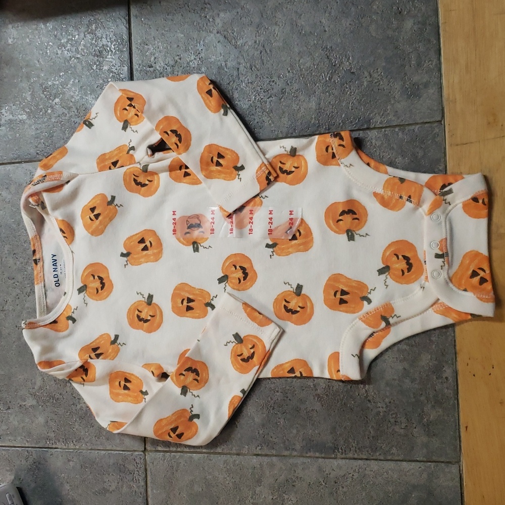Pumpkin Longsleeve Onesie
